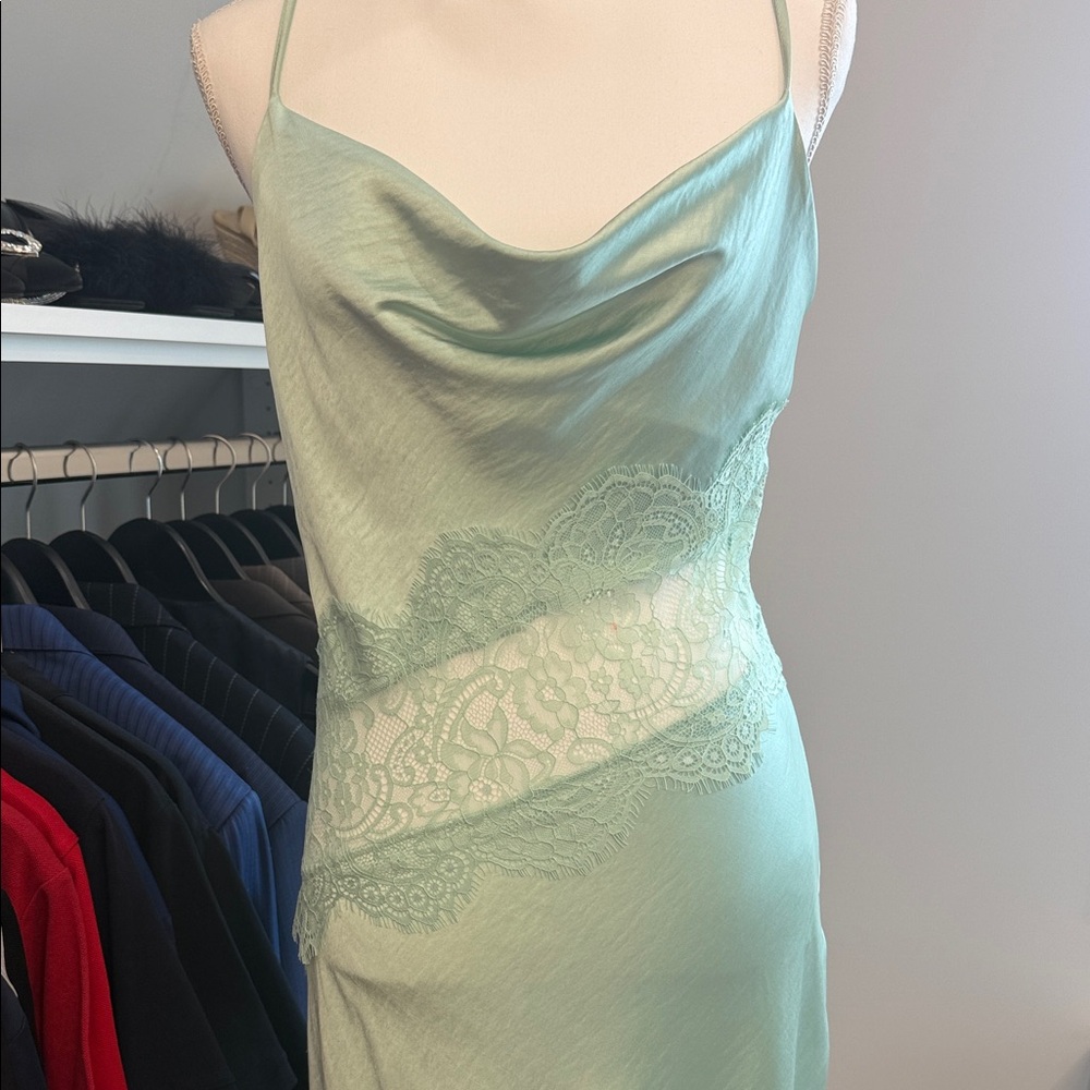 Forever 21 Mint Lace Chemise